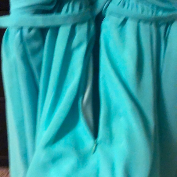 Strapless Turquoise Dress Size Small - Picture 4 of 7